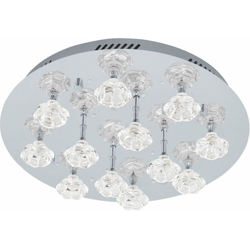 

Lámpara de techo 32 leds decorativos que iluminan flores lámpara de cristal transparente Eglo FELICINO 91982
