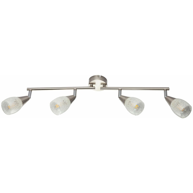

Lámpara de techo con control remoto, lámpara de cristal para sala de estar, regulable en un juego que incluye bombillas LED RGB
