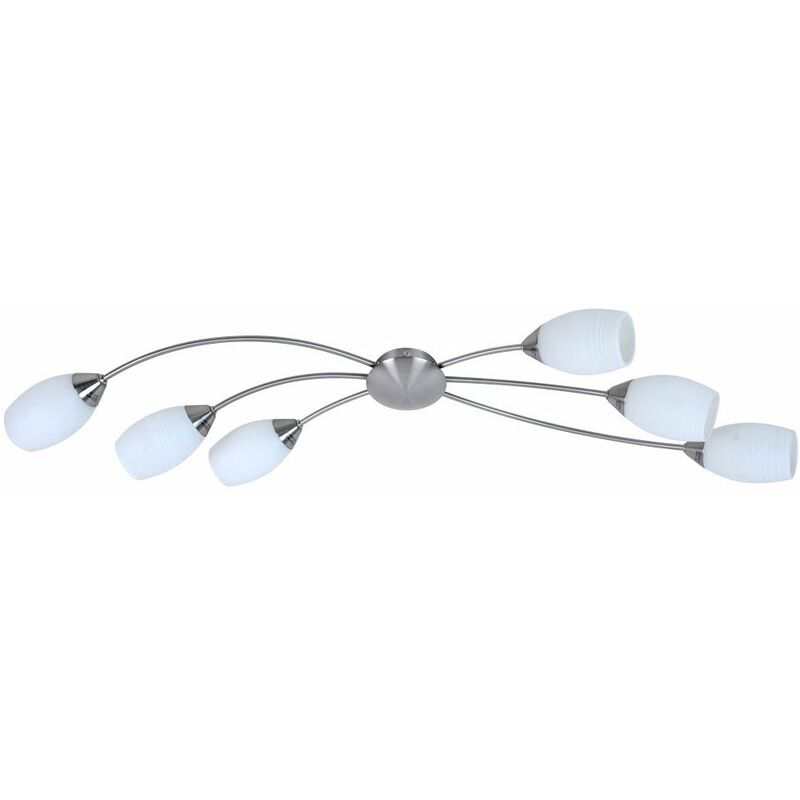 

Plafón níquel mate salón cristal 6xG9 ESL 2700 K LAVIDA 1 90023 - Eglo