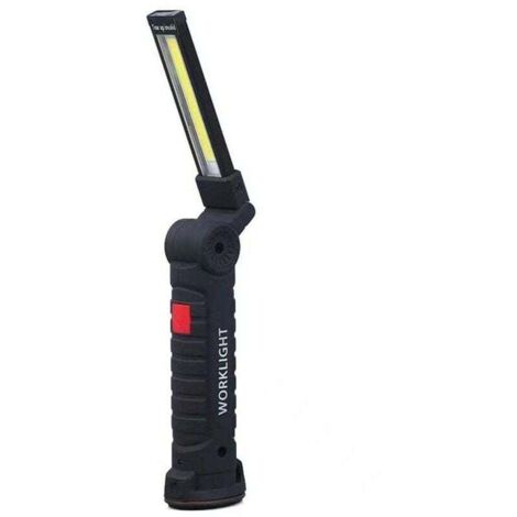 Luz de trabajo LED con base magnética, 5 modos de iluminación, USB