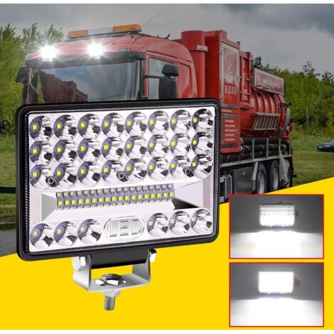 Luz de trabajo LED de 12 V/24 V y 172 W (1 unidad), faro LED de 27000 lm para automóviles, vehículos 4x4, IP67, luces auxiliares LED de 6 pulgadas, luz de trabajo LED para tractores, automóviles, cami