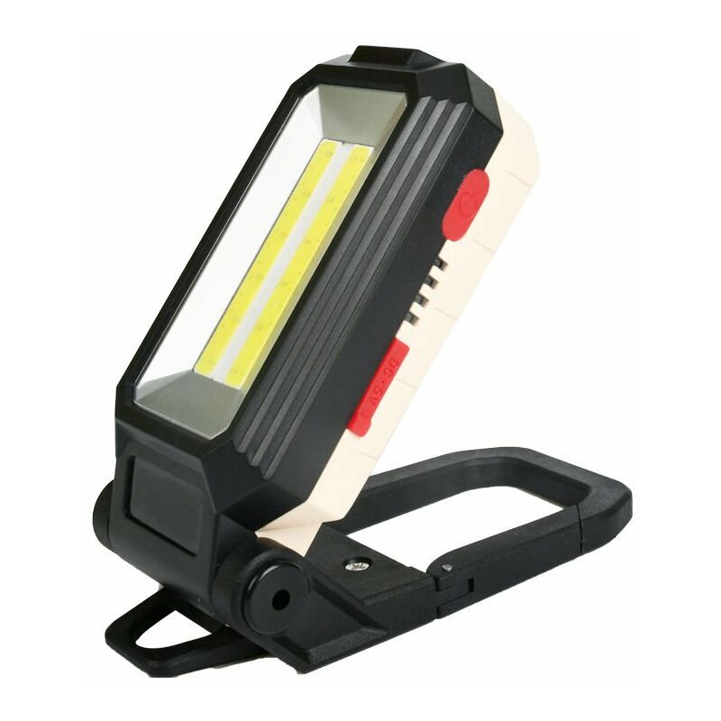 Luz de trabajo LED Luz de camping Foco LED recargable Lámpara de luz de trabajo recargable Taller COB Antorcha Linterna con base magnética para