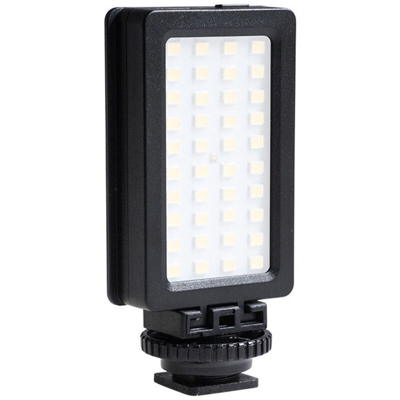 

Luz de video LED 5600K Panel LED regulable Telefono portatil Luz de relleno SLR Bateria recargable incorporada con adaptador de zapata y orificio de