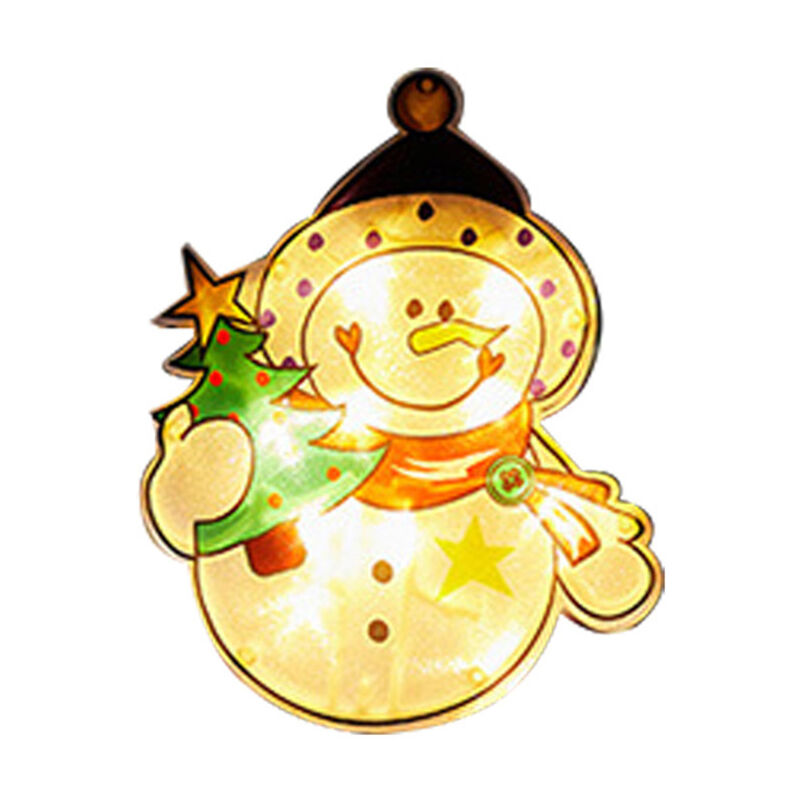 

Happyshopping - Luz decorativa de Navidad LED Ambiente de festival que mejora la lampara colgante Impermeable IP67,Multicolor, muneco de nieve B