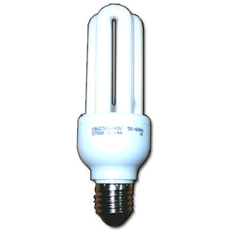 luz dlu lampara electron.3u-t4 230v e27 larga  21w fria fls4e042