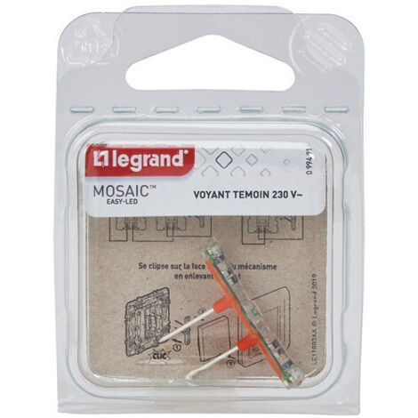 Luz indicadora de timbre 12/24/48V, mosaico, naranja Legrand