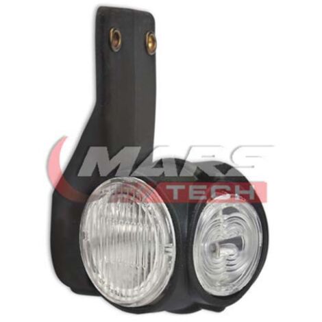 Luz indicadora lateral 24V M720208, blanca, lámpara de claridad LED