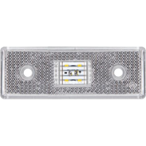 Luz indicadora lateral LED de 4 LED, 12-24V, 109mm, color blanco