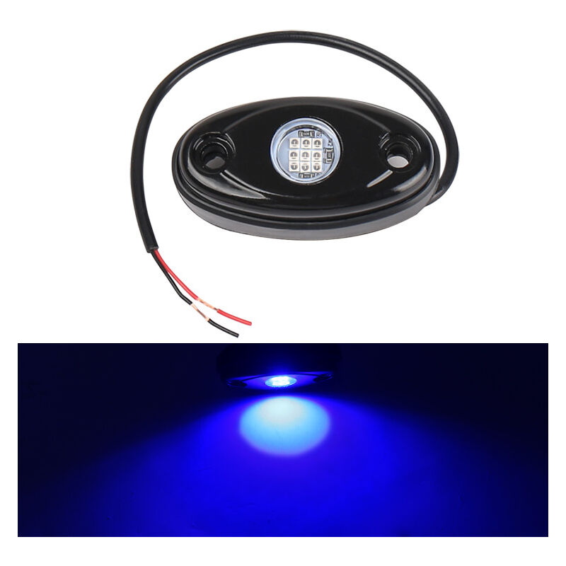 

Luz interior del coche LED, luz ambiental azul del chasis del coche 4pcs