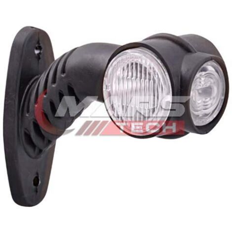Luz lateral de marcador 24V M720206, color blanco, lámpara de claridad para camión