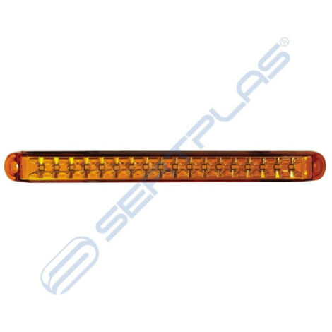Luz lateral intermitente LED con 18 luces LED en amarillo, de 12-24V.