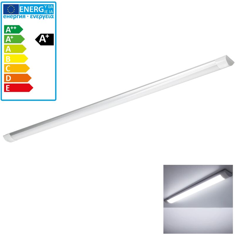 

Luz LED 120 cm de tubo plano listón lámpara de techo 36w tira blanco frío techo