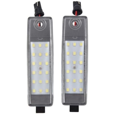 Luz LED blanca para matrícula de coche (accesorio para automóvil)
