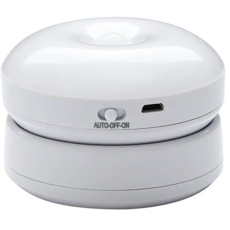 Luz LED con sensor, luz nocturna LED, sensor de movimiento, rotación de 360 grados, con cinta adhesiva de doble cara, apta para armarios (luz cálida).