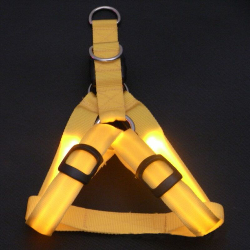 

Luz LED correa para el pecho para mascotas correa para perros correa para el pecho para mascotas intermitente perro luminoso con traccion en el pecho