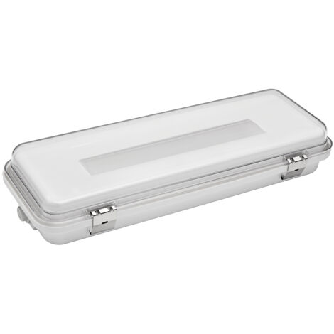 Luz LED de emergencia “Hermetic” estanca de superficie (1W 5700K 110lm) IP65/IK10 36x13x7cm color blanco