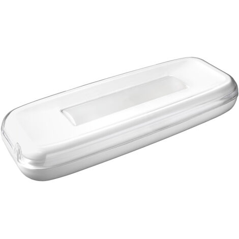 Luz LED de emergencia “Stylo” de superficie (1W 5700K 195lm) IP44/IK04 25,2x10x4cm color blanco