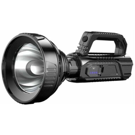 Luz LED de iluminación multifunción para exteriores, linterna recargable USB de largo alcance HB788, batería incorporada de gran capacidad + pantalla de energía + carga USBGrou