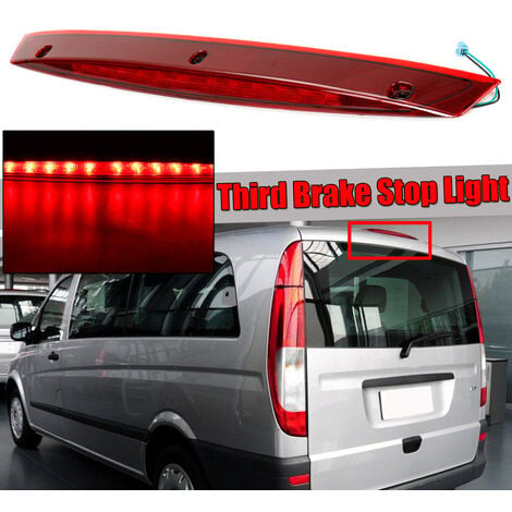 Luz LED de montaje alto para tercera luz de freno, lámpara de señal trasera de alto nivel para Mercedes Benz Vito Viano W639 A6398200056 LBTN
