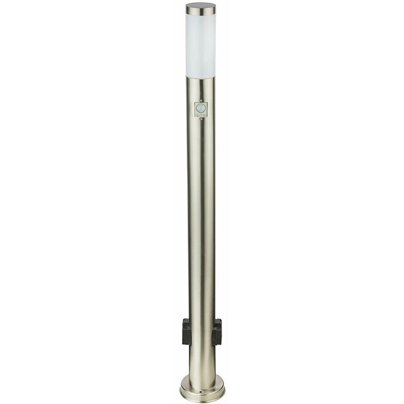 

Luz LED de pie para exteriores, detector de movimiento de acero inoxidable, lámpara de pie para jardín, focos de veranda Globo 3159KSLED