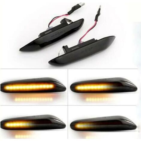 Luz LED dinámica de señal de giro lateral, intermitente secuencial para BMW E46, E36, E60, E61, E90, E91, E92, E93, X1 y E84
