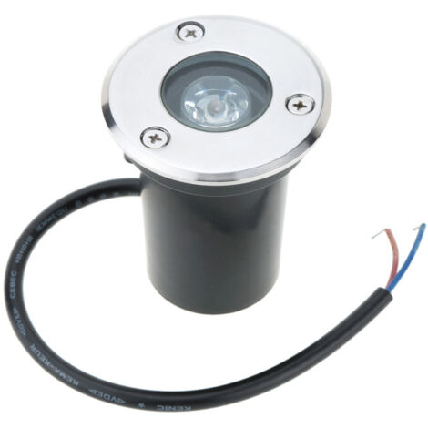 Luz LED empotrable de 1W 12V CC IP67, resistente al agua, de alta potencia, con cristal templado, para jardines exteriores, paisajismo, jardineras elevadas y huertos, con certificación CE y RoHS.