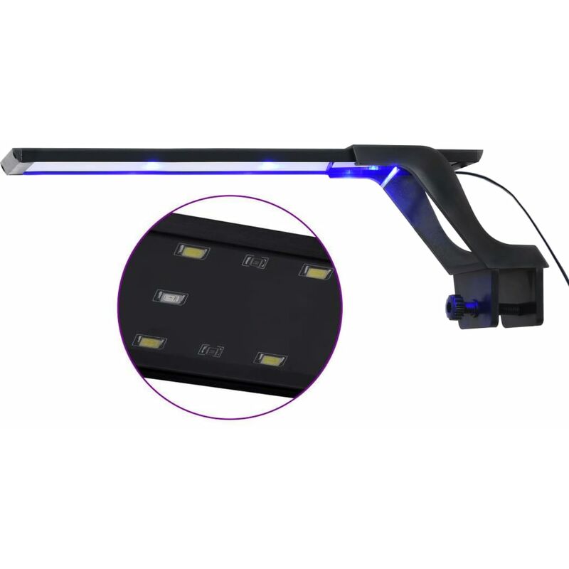 

Luz LED para acuario con abrazadera azul y blanco 35-55 cm