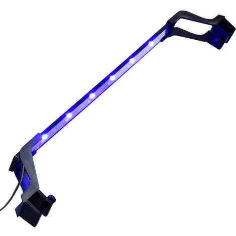 vidaXL Luz LED para acuario con abrazaderas azul y blanco 55-70 cm