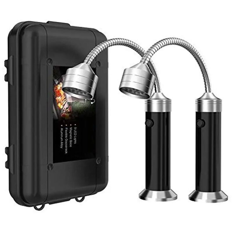 

Luz magnética para barbacoa | Accesorio de parrilla de barbacoa al aire libre con iluminación de barbacoa resistente a la intemperie ajustable de 360