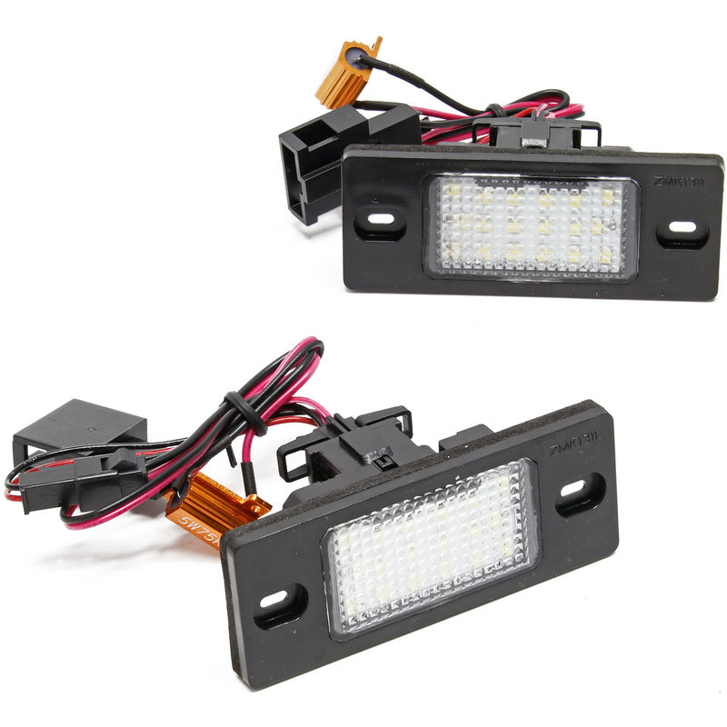 

Luz matrícula Iluminación LED placa matrícula Set 2 lámparas para varios modelos de coches