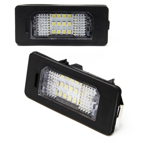 2pcs Luz matricula led luces LED para matrícula compatible con BMW
