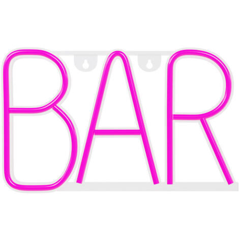 Luz neón - Neon Led BAR pink Bat+USB FOREVER