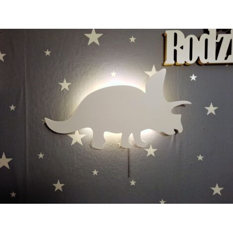 Luz nocturna de dinosaurio Triceratops