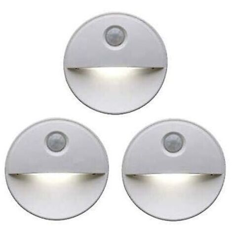Luz nocturna LED activada por movimiento. Bombillas LED que inducen al sueño. Funcionamiento inalámbrico. Perfecta para gabinetes de baño, escaleras y más.