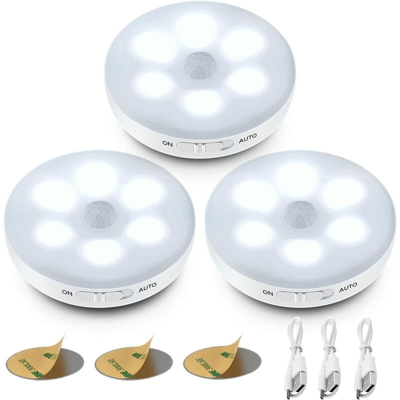

Luz nocturna LED automática, lámpara detectora de movimiento interior, lámparas LED inalámbricas [clase energética A +++]