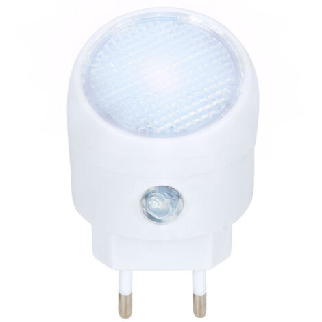 Luz nocturna LED con sensor crepuscular, blanca