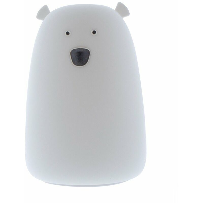 Lámpara de noche infantil led Oso (Blanco)