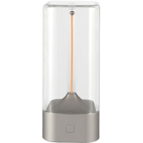 Luz nocturna magnética – Luz nocturna táctil interactiva  Lámpara de mesa LED táctil y accesorio de iluminación recargable por USB para mesita de noche y sala de estar (plateado)