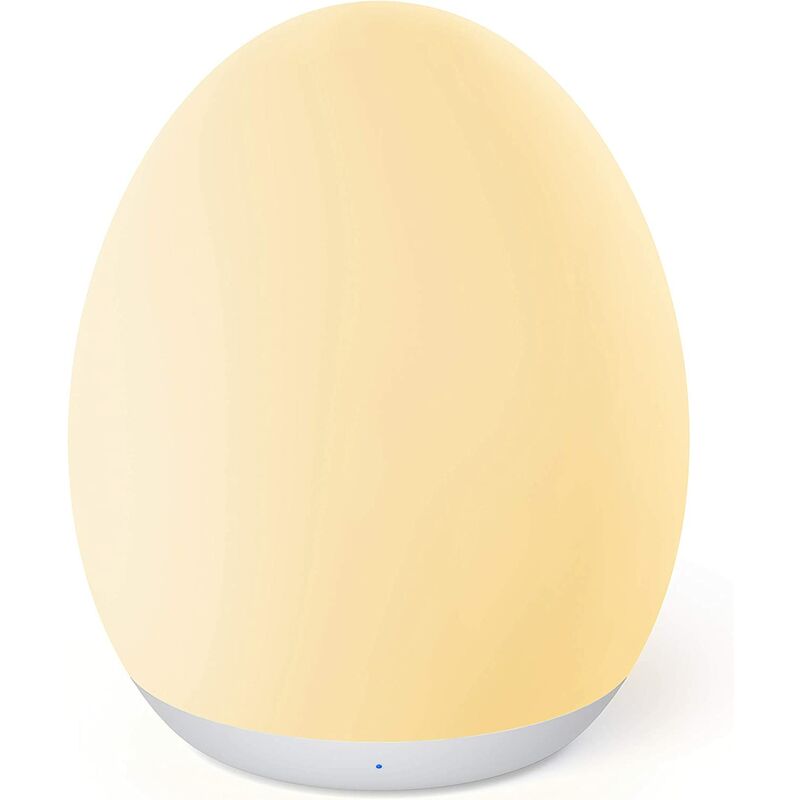 

Luz nocturna para niños con modo de cambio de color y función de atenuación, luz nocturna recargable para huevos de bebé con temporizador de 1 hora y