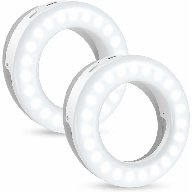 

Luz para selfies anillo de luz LED con 3 modos de iluminación regulables, anillo de luz para selfies con batería USB para hermosas fotos,