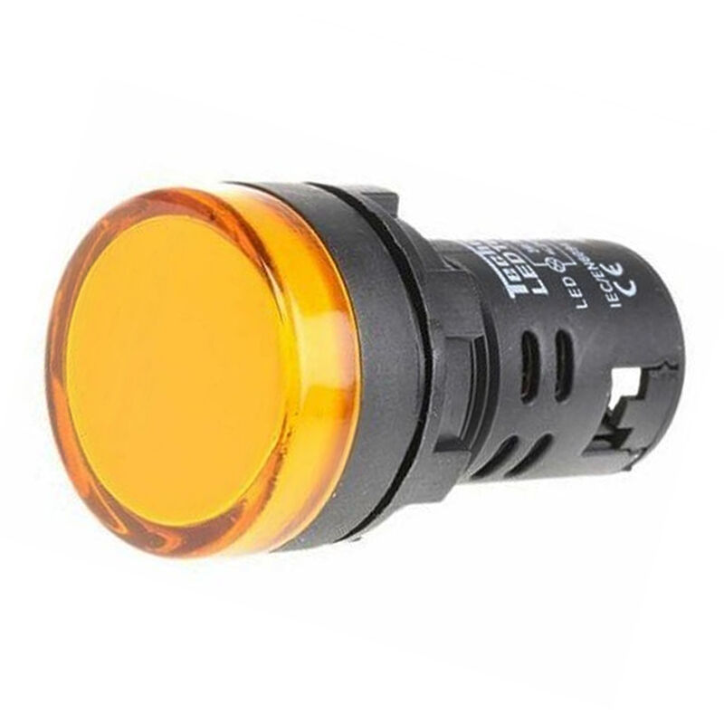 

Luz piloto LED de 22 mm para paneles de control 230 VAC Amarillo