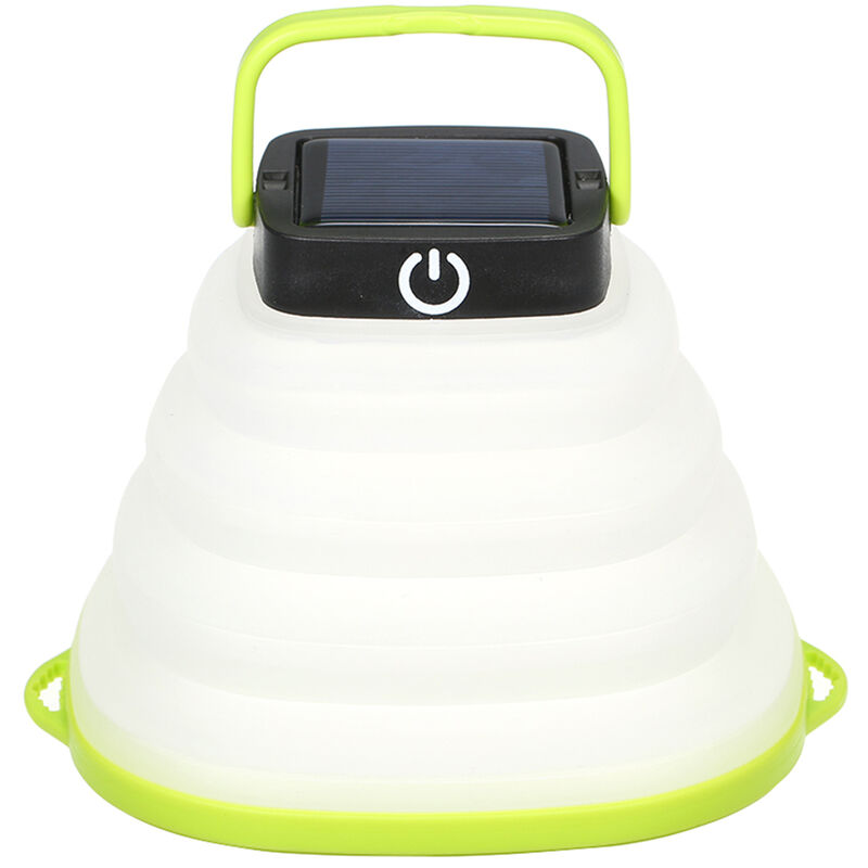 

Luz plegable solar, luz portatil para acampar de iluminacion de aventura al aire libre,Verde