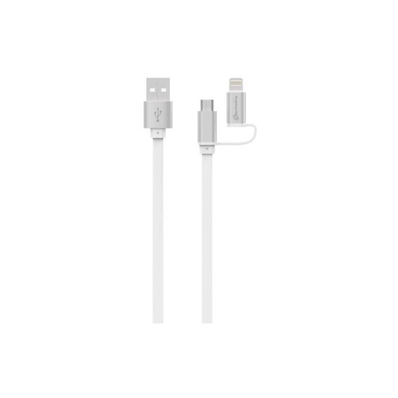 

Cable de alimentación micro USB para smartphone con adaptador para iphone