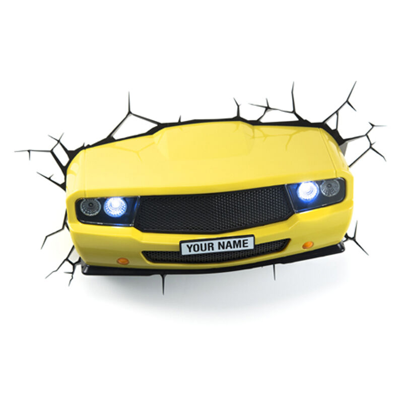 

Luz quitamiedos 3d deco light coche deportivo amarillo