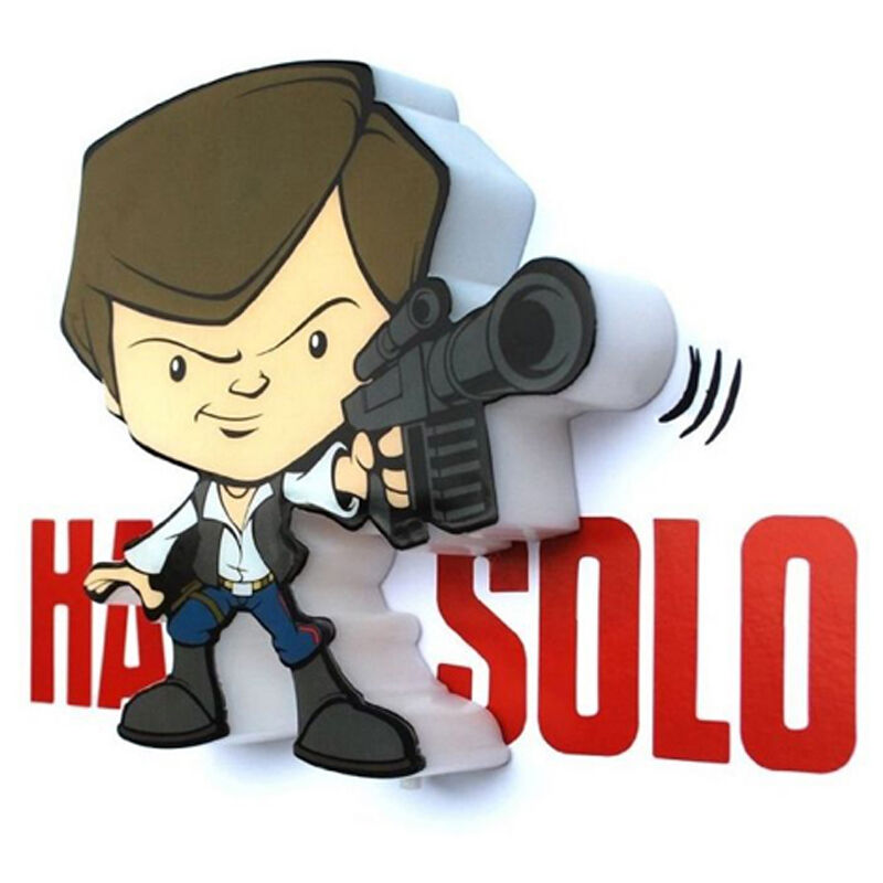 

Luz quitamiedos 3d star wars mini han solo light