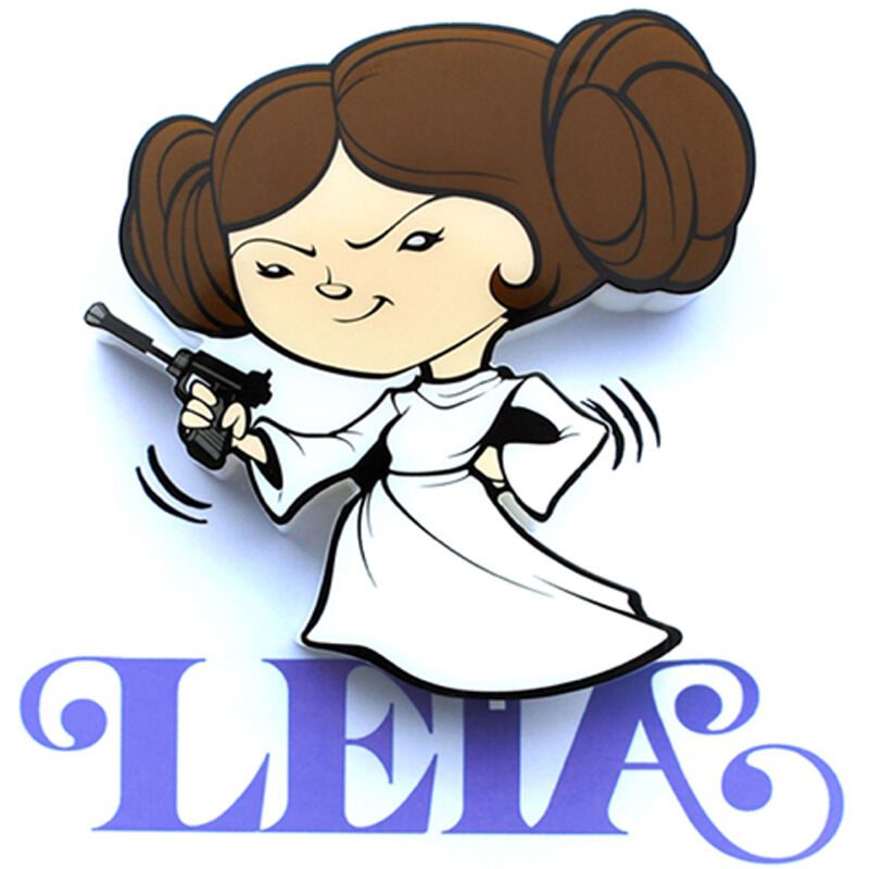 

Luz quitamiedos 3d star wars mini leia light