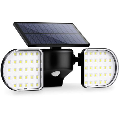 Luz Solar LED Exterior Foco Solar con Sensor de Movimiento Impermeable 56 LEDs