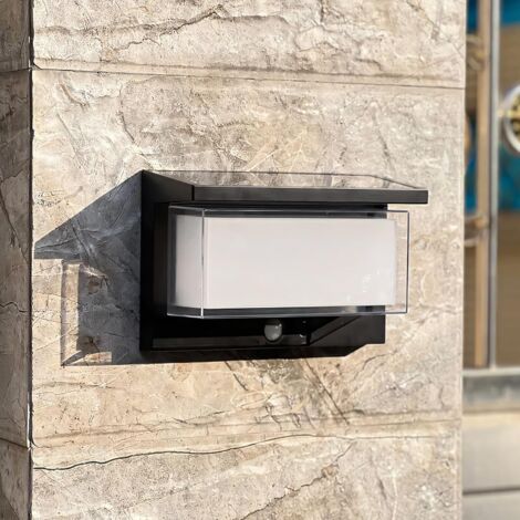 Luz solar para exteriores, 4 modos de movimiento, iluminación de jardín IP65, resistente al agua para uso en exteriores, patio, cobertizo, cerca, puerta de entrada