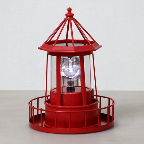 Luz solar para jardín de una pieza para exteriores, torre de luz solar, baliza LED solar, luz giratoria de 360 grados, jardín, patio, césped, casa al aire libre, torre de humo decorativa a prueba de a