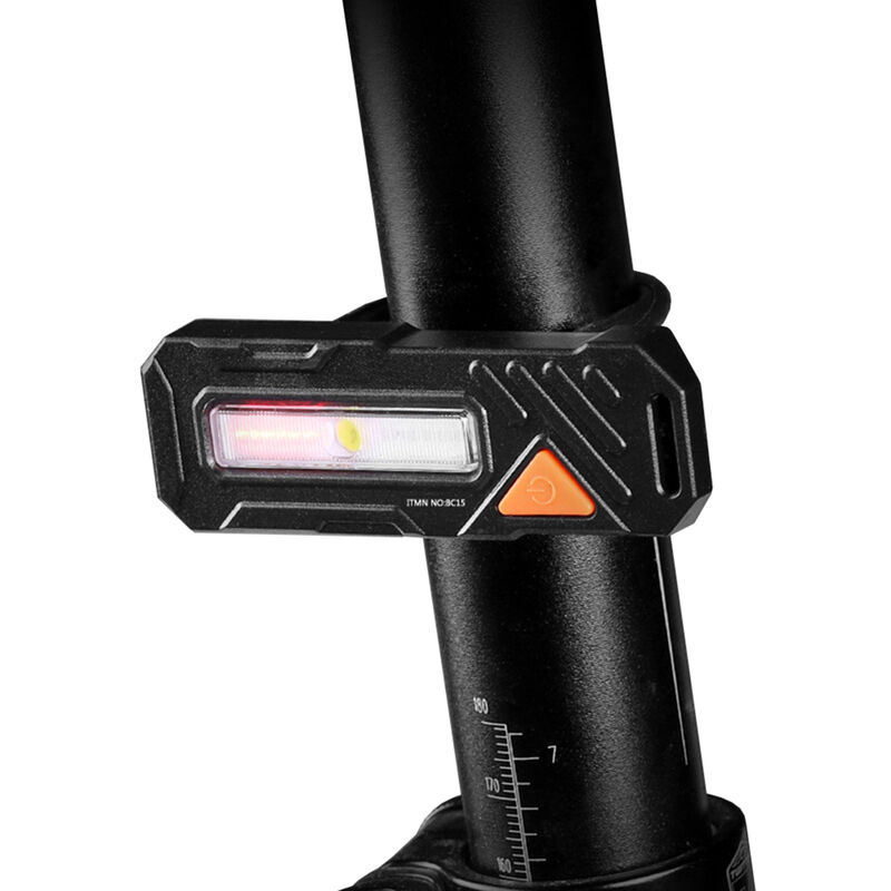 

Luz trasera de bicicleta Luz trasera de bicicleta recargable USB Luz trasera de ciclismo Luz LED resistente al agua Lampara de mochila Advertencia de